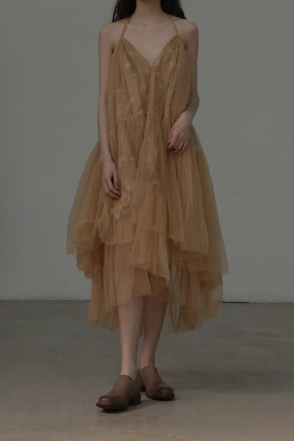 MUTEDANCE Zweilagiger, mit Garn ausgekleideter Strapsrock MD20SS-KAL10